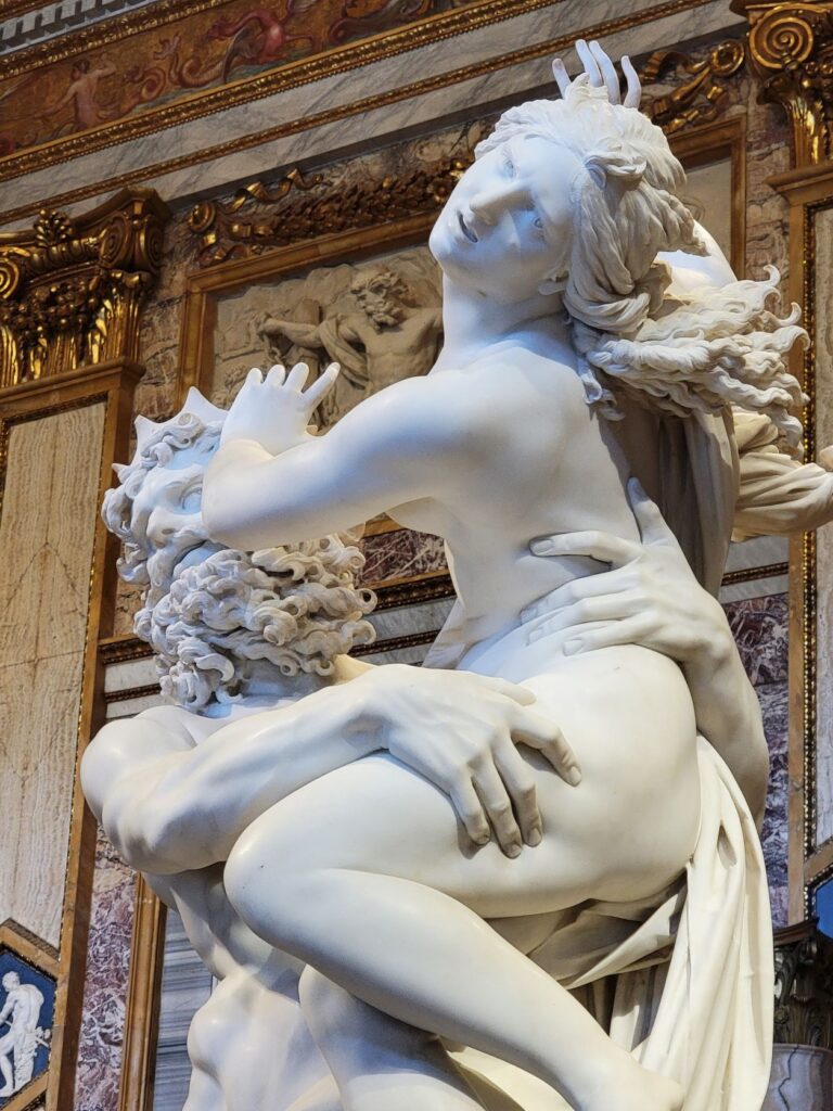 Borghese Gallery Bernini Rape of Proserpina 1621 side