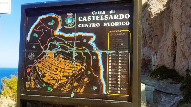 Castelsardo Welcome Sign