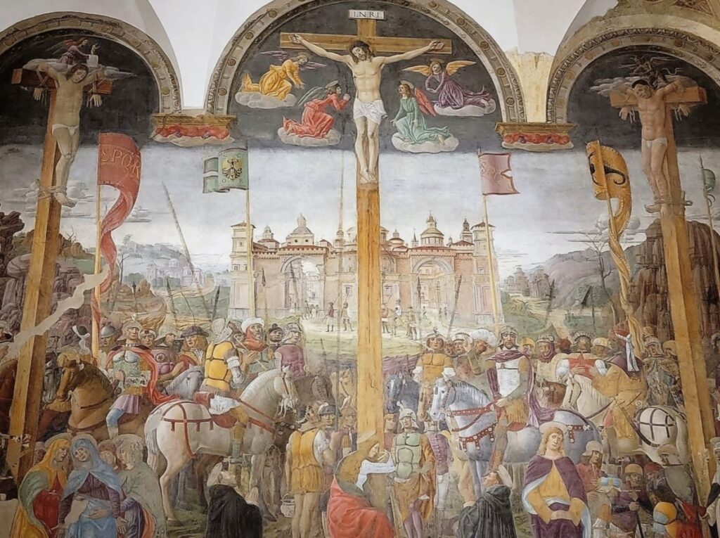 Crucifixion of 3 Giovanni Donato de Montorfano 1495