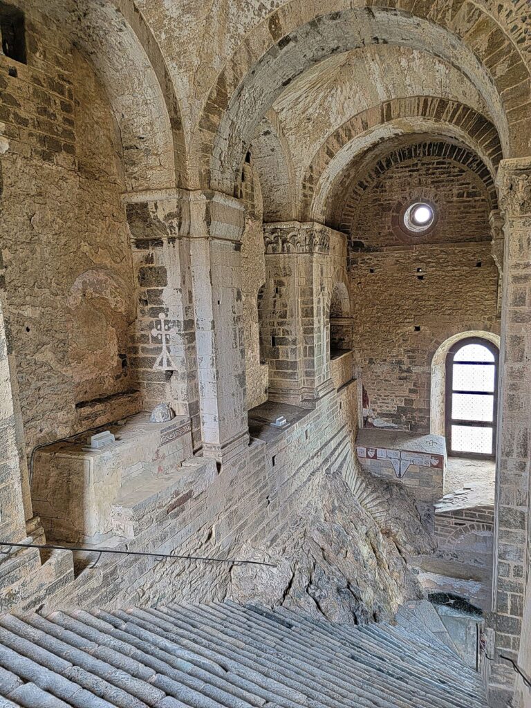 Sacra di San Michele Scalone dei Morti with Tombs
