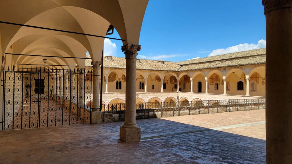 The Basilica of St. Francis of Assisi ~ A Glorious Tribute to a Humble Servant 16 Basilica of Assisi Cloister
